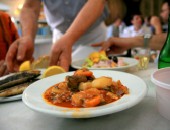 Athens, taverna food