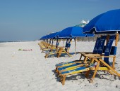 Cancun: Beach umbrellas