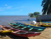 Benin, canoes