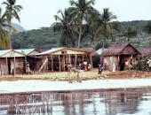 Haiti, huts