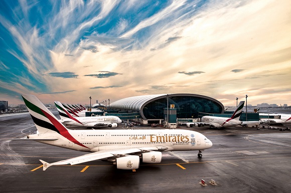 Emirates plane airport