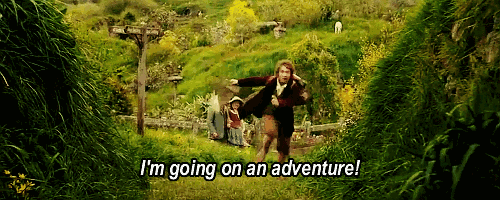 Bilbo Baggins adventure gif